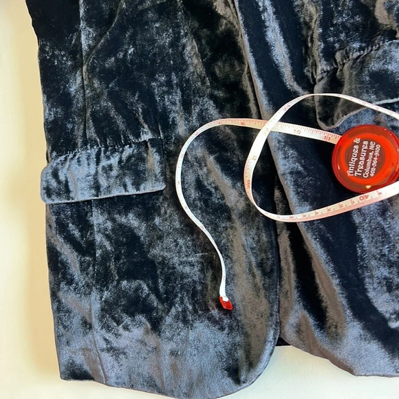 Chelsea 28 - blue/gray/purple velvet jacket, S - Picture 7 of 7